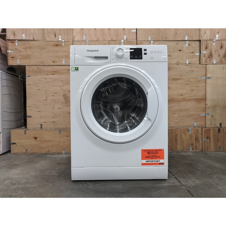 Refurbished Hotpoint NSWM743UWUKN Freestanding 7KG 1400 Spin Washing Machine White