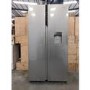 Refurbished Haier HSR3918EWPG 521 Litre American Fridge Freezer Silver