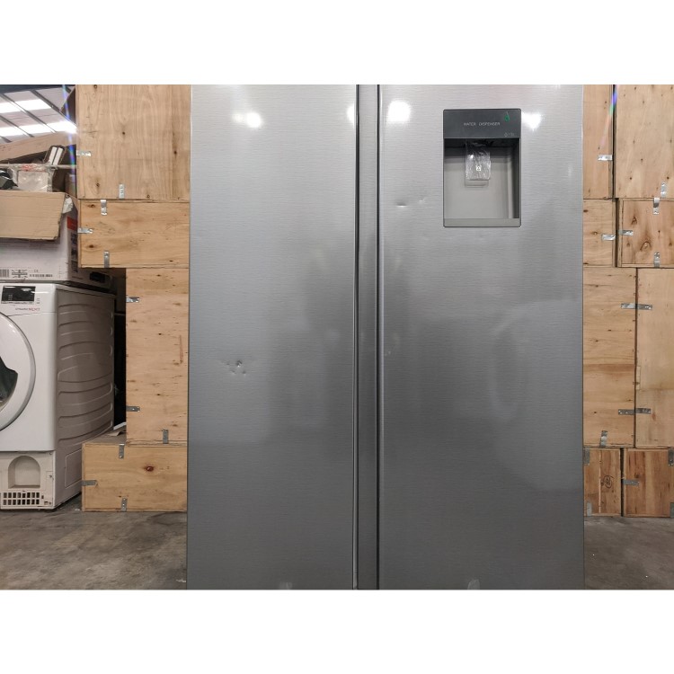 Refurbished Haier HSR3918EWPG 521 Litre American Fridge Freezer Silver