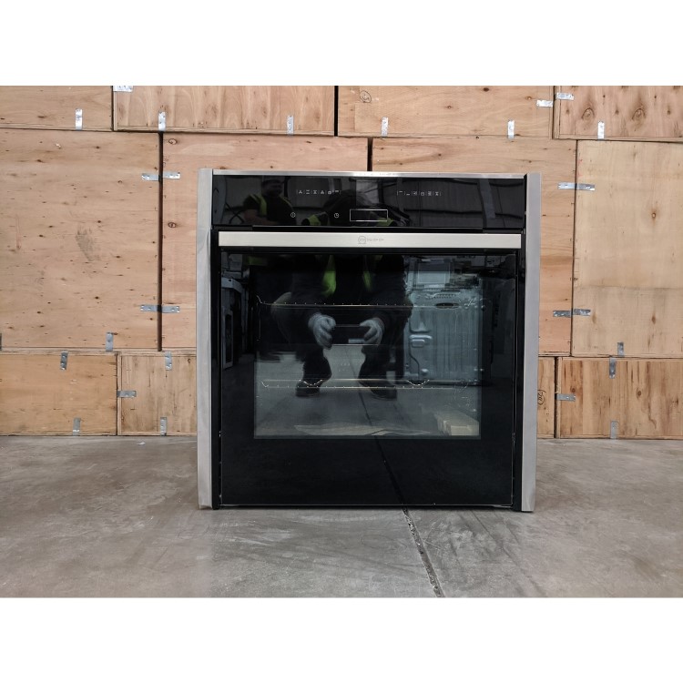 Refurbished Neff N70 Slide & Hide B57CR22N0B Pyrolytic Self Cleaning 60cm Single Built In Electric Oven Stainless Steel
