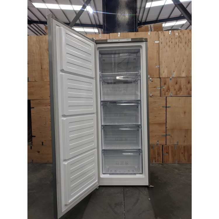 Refurbished Beko FFG1545S Freestanding 168 Litre Upright Freezer Silver