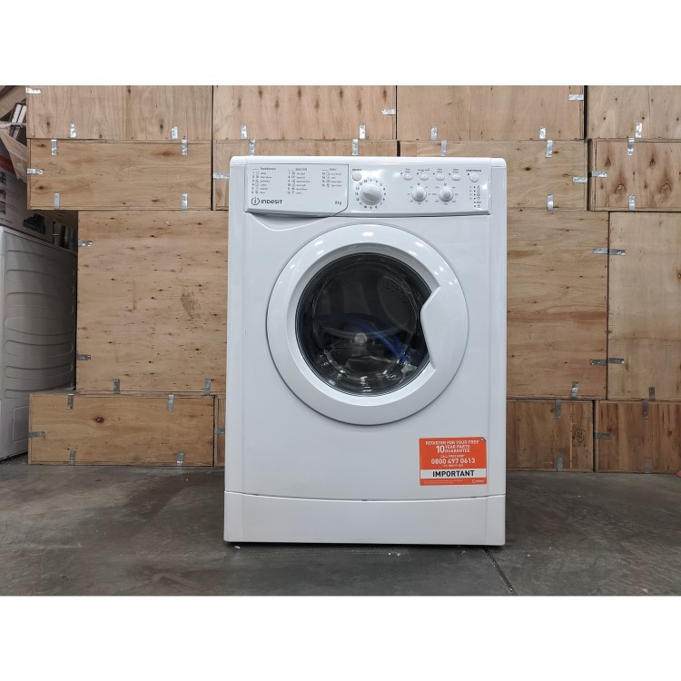 Refurbished Indesit IWC81251WUKN Freestanding 8KG 1200 Spin Washing Machine White