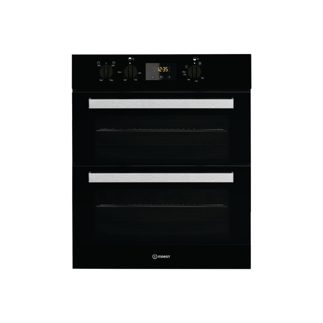 Indesit Aria Electric Built Under Double Oven - Black