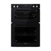 electriQ Built In Electric Double Oven - Black