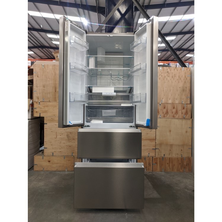Refurbished Haier HB20FPAAA 454 Litre American Fridge Freezer Stainless steel look