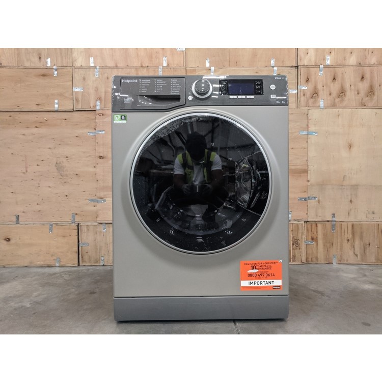 Refurbished Hotpoint Ultima S RD966JGDUKN Freestanding 9/6KG 1600 Spin Washer Dryer Graphite