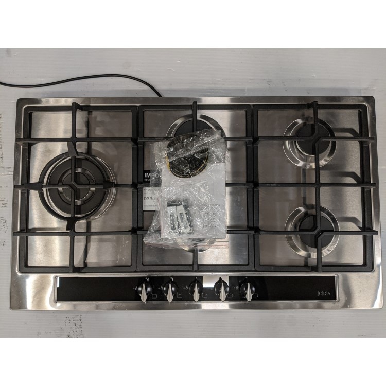Refurbished CDA HG9351SS 86cm 5 Burner Gas Hob Stainless Steel