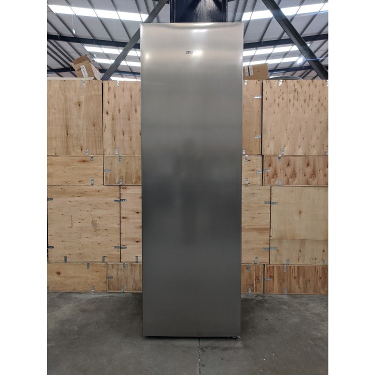 Refurbished Zanussi ZRME38FU2 Freestanding 380 Litre Tall Fridge Stainless Steel Look 