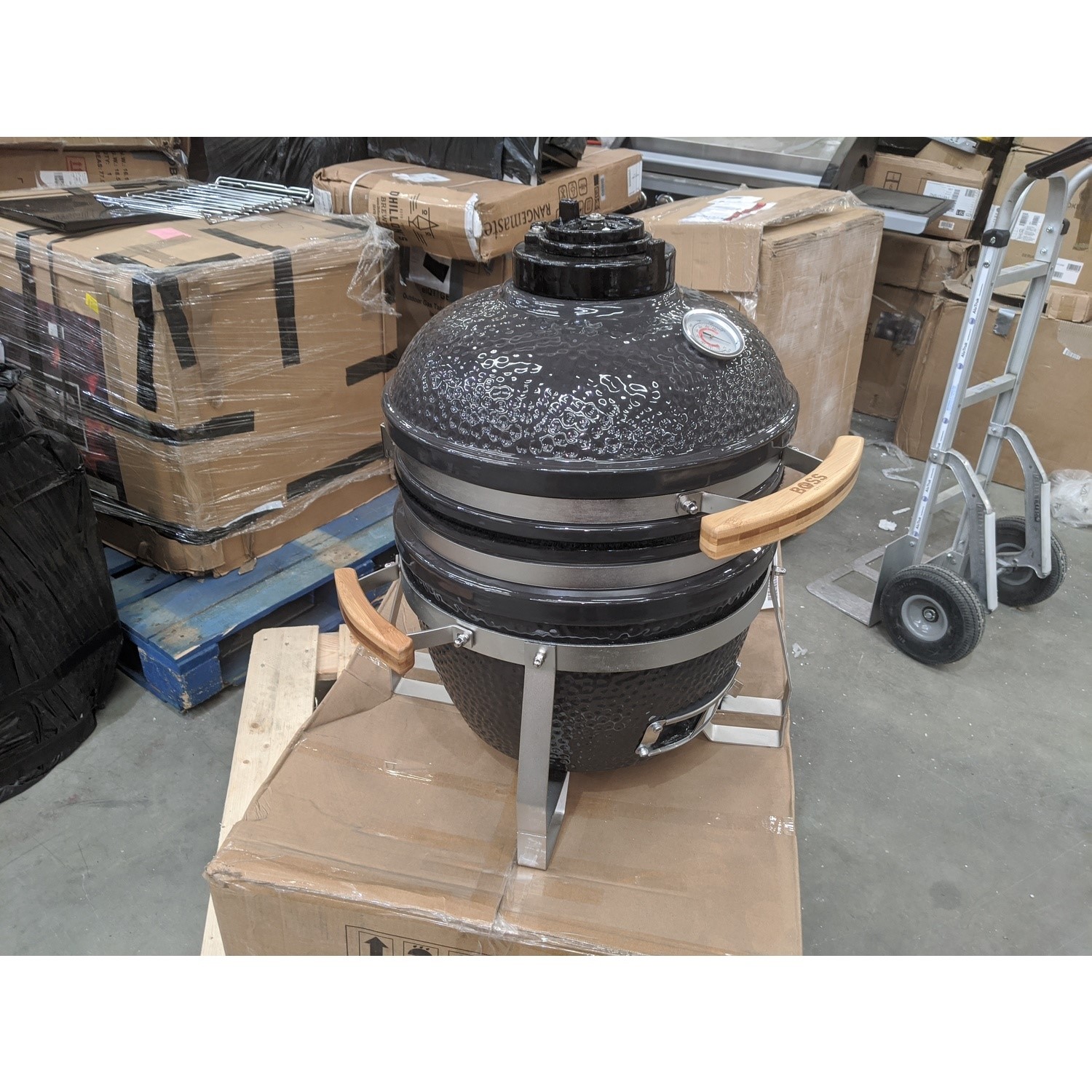 Refurbished Boss Grill The Egg XS 15 Inch Ceramic Kamado Style