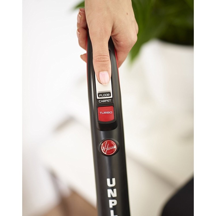 Refurbished Hoover UNP204B Unplugged Cordless Stick Vacuum Cleaner Black & Red