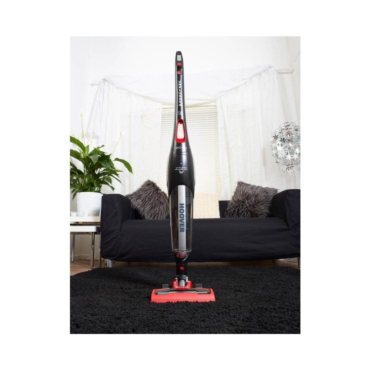Refurbished Hoover UNP204B Unplugged Cordless Stick Vacuum Cleaner Black & Red