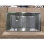 Refurbished Belling DGH900 90cm Chimney Hood w/ Flat Glass Canopy Stainless Steel