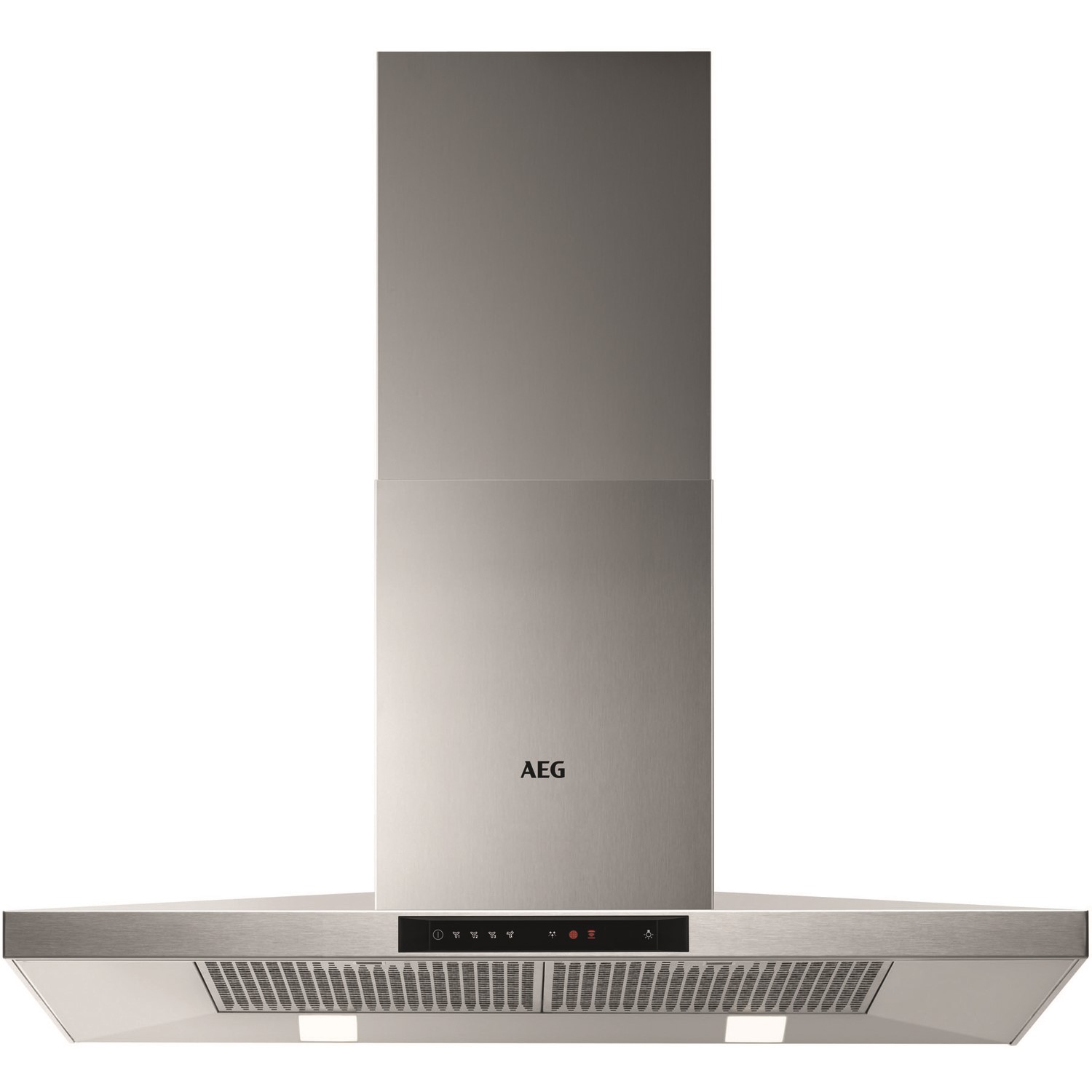 AEG 90cm Pyramid Chimney Cooker Hood with Touch Controls - Stainless Steel