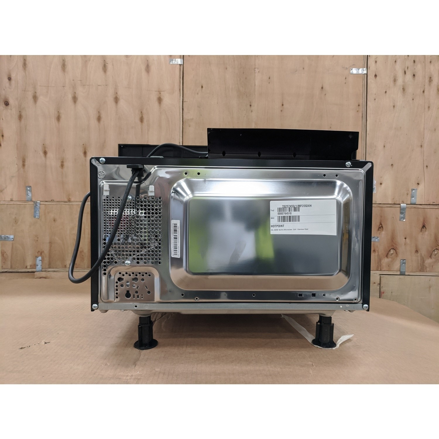 Refurbished Hotpoint MF20GIXH Built In 20L 800W Microwave & Grill