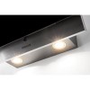 Refurbished Hotpoint PHVP64FALK 60cm Angled Cooker Hood Black Glass &amp; Stainless Steel
