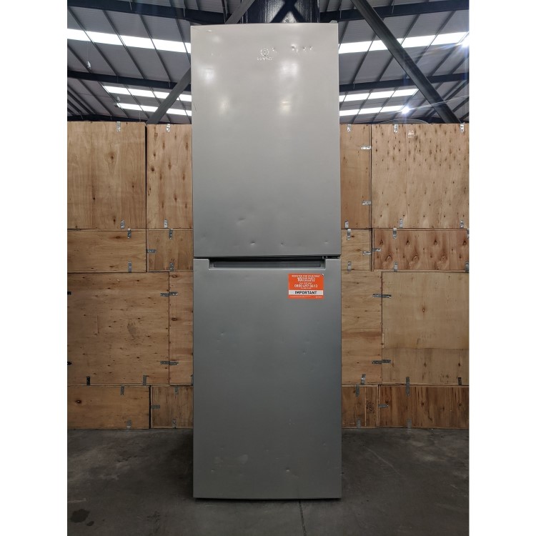 Refurbished Indesit LD85F1S Freestanding 294 Litre 50/50 Frost Free Fridge Freezer Silver