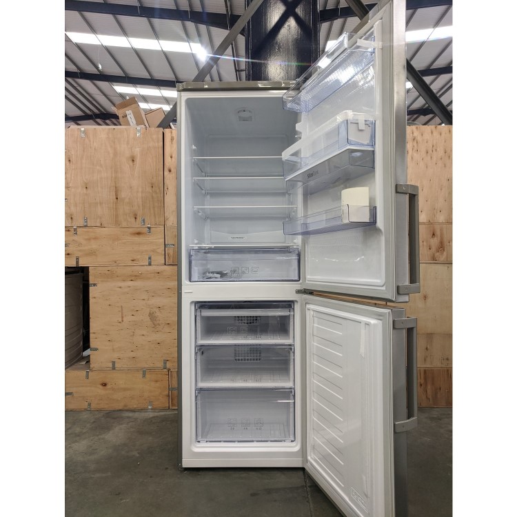 Refurbished Beko CFP1675DX Freestanding 303 Litre 60/40 Fridge Freezer Stainless Steel