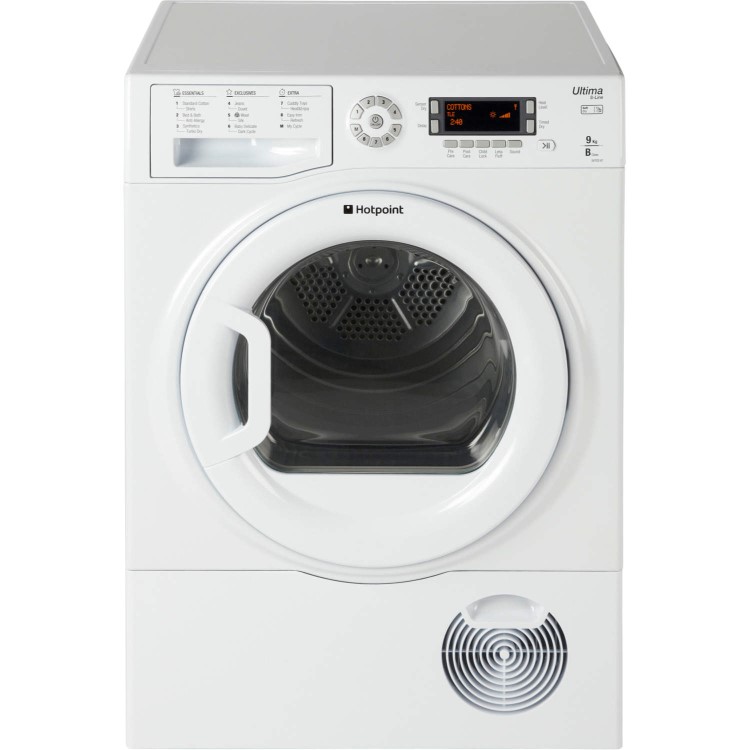 Refurbished RADE A3 - HOTPOINT SUTCD97B6P Ultima 9kg Freestanding Condenser Tumble Dryer -White
