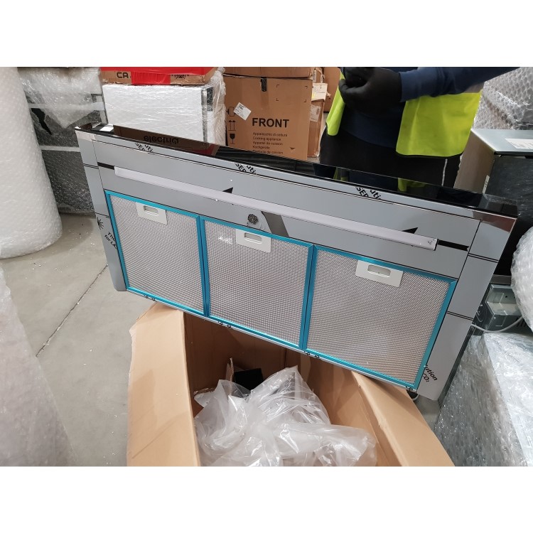 Refurbished Whirlpool WHBS92FLTK 90cm Chimney Cooker Hood Stainless Steel