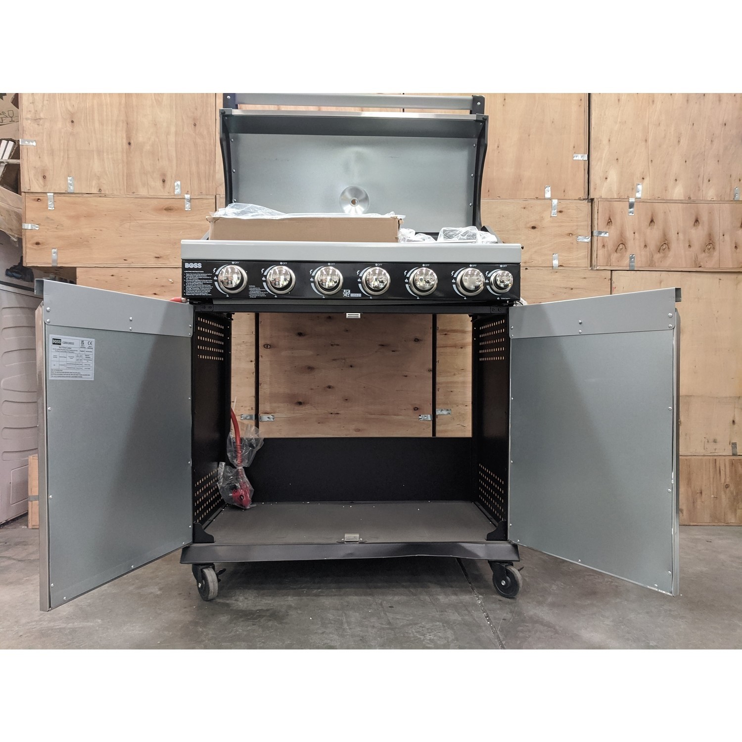 Refurbished Boss Grill Alabama Elite 6 Burner Gas BBQ with Side