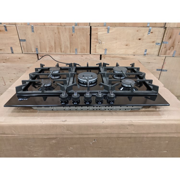 Refurbished Neff N70 T27DS59S0 75cm 5 Burner Gas Hob Black