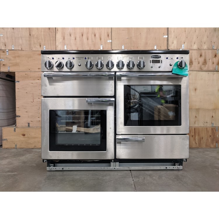 Refurbished Rangemaster Professional Deluxe 110cm Dual Fuel Range Cooker Stainless Steel