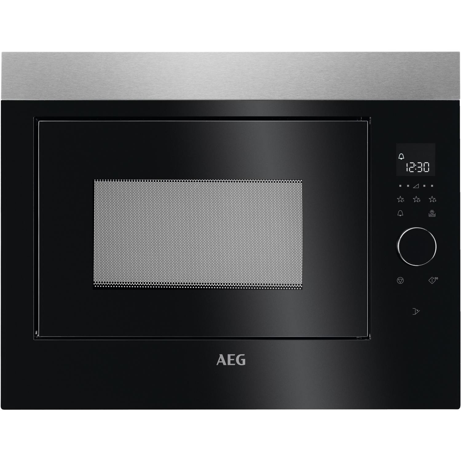 AEG 26L 900W Built-in Microwave - Black & Stainless Steel