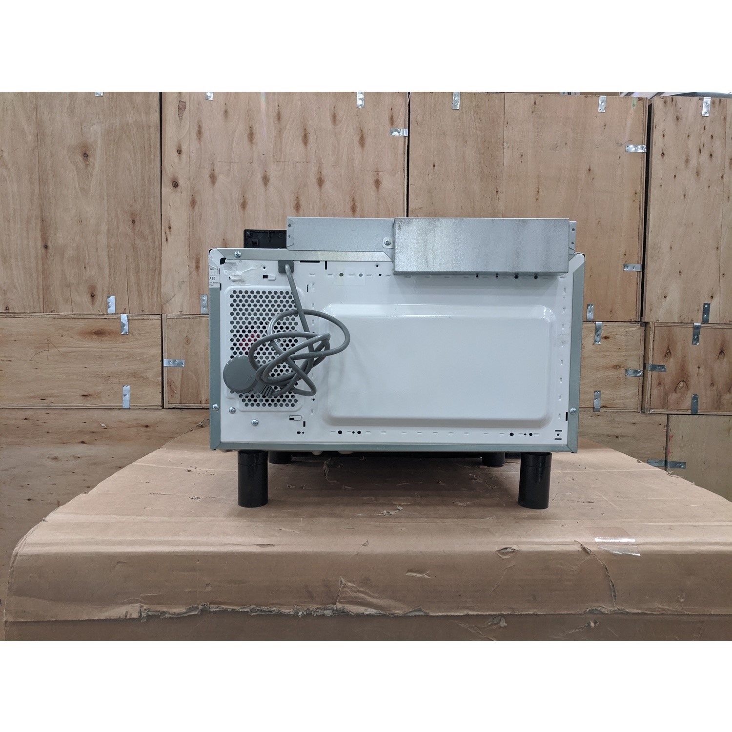 Refurbished AEG MBE2658SEM Built In 26L 900W Microwave Black