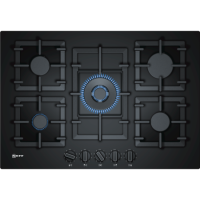 Refurbished Neff N70 T27CS59S0 75cm 5 Burner Gas on Glass Gas Hob Black