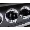 Falcon Deluxe 110cm Dual Fuel Range Cooker - Black &amp; Brass