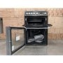 Refurbished Hotpoint Ultima HUG61G 60cm Double Oven Gas Cooker Graphite Grey