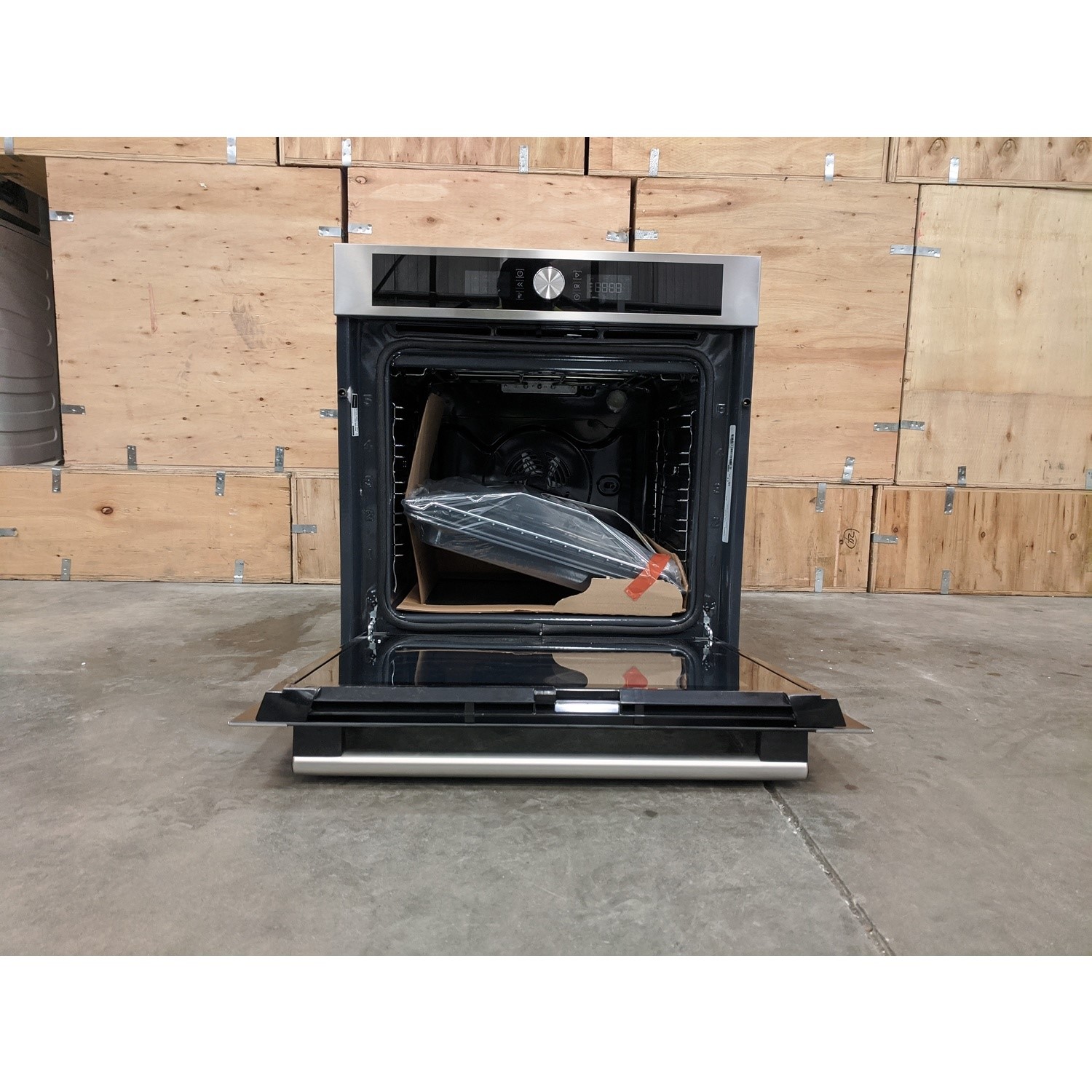 Refurbished Hotpoint SI4854PIX 60cm Single Built In Electric Pyrolytic Oven with LCD Control