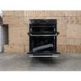 Refurbished Indesit IDU6340BL Aria Electric Built Under Double Oven Black