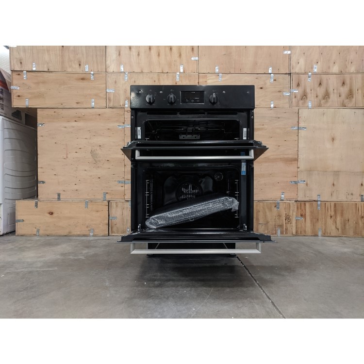 Refurbished Indesit IDU6340BL Aria Electric Built Under Double Oven Black