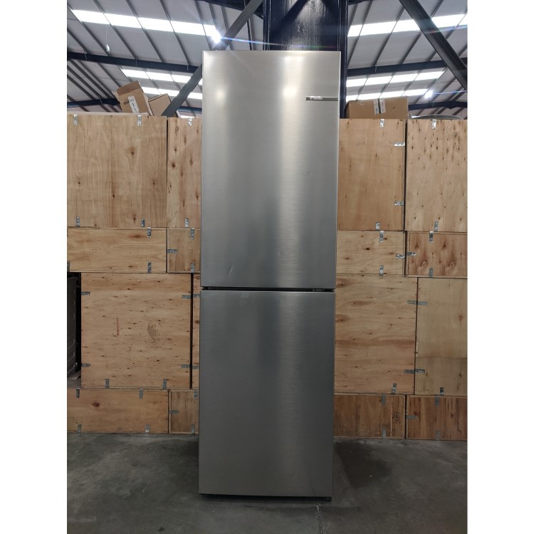 Refurbished Bosch KGN27NLFAG Freestanding 255 Litre 50/50 Fridge Freezer Stainless Steel Look 