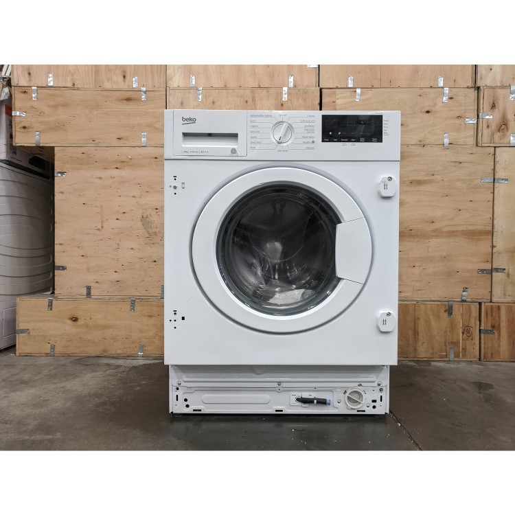 Refurbished Beko WIX845400 Integrated 8KG 1400 Spin Washing Machine