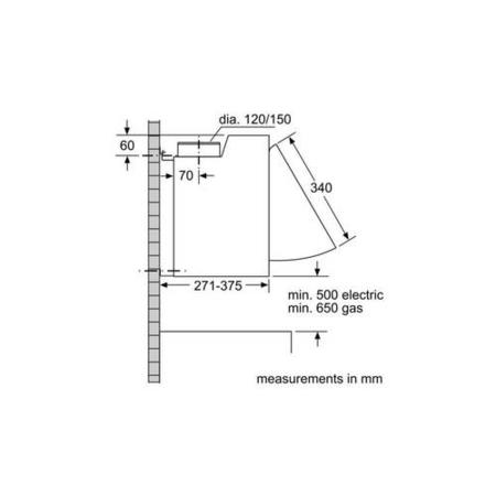 Refurbished Neff N30 D61MAC1X0B 60cm Integrated Cooker Hood Silver