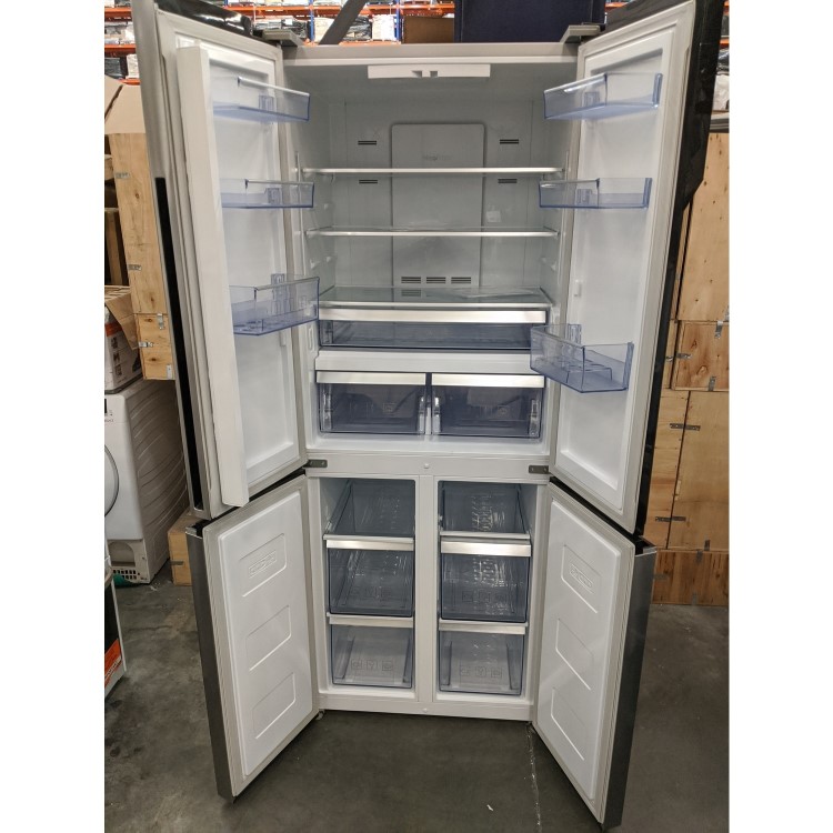 Refurbished Beko GNE480E20FX Freestanding 450 Litre American Fridge Freezer