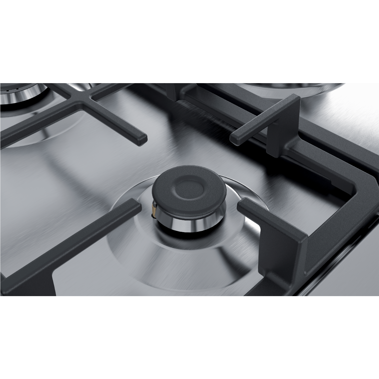 Neff N50 75cm 5 Burner Gas Hob with Cast Iron Pan Stands Stainless