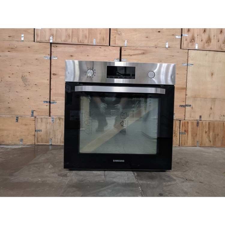Refurbished Samsung NV70K3370BS 60cm Single Built In Electric Multifunction Pyrolytic Oven Stainless Steel