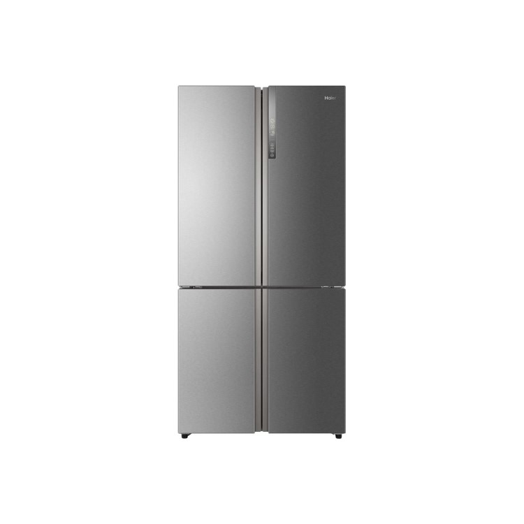Refurbished Haier HTF-610DM7 Freestanding 712 Litre 70/30 Frost Free American Fridge Freezer Stainless Steel