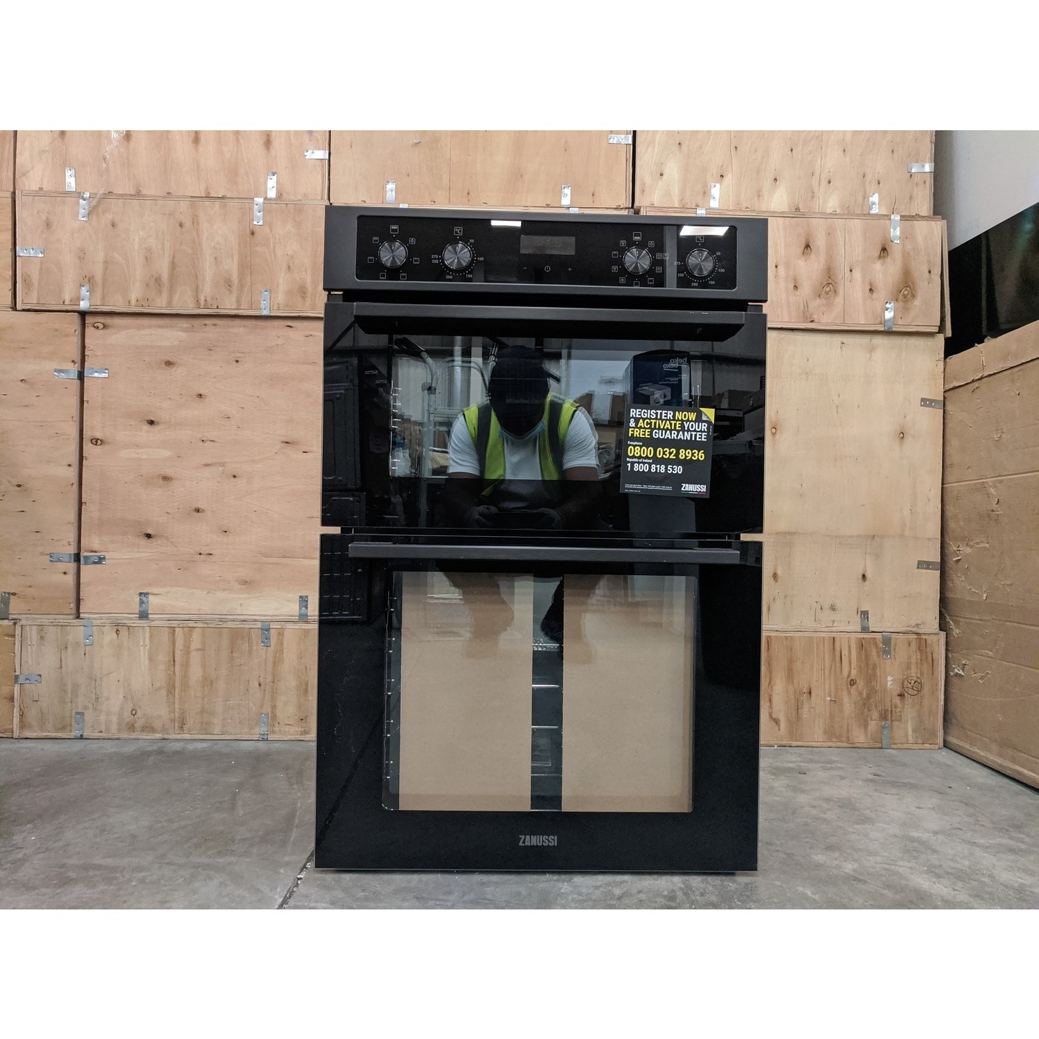 Refurbished Zanussi Series 20 ZKCNA4K1 60cm Double Built In Electric