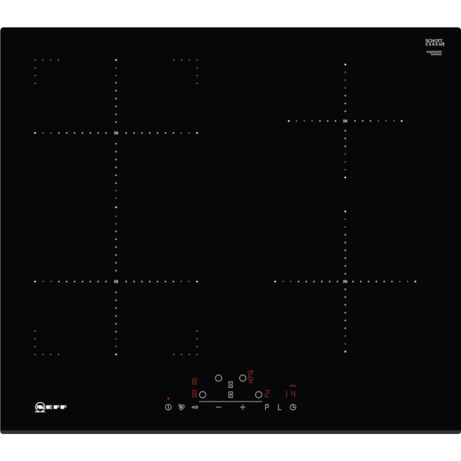 Neff N70 60cm 4 Zone Induction Hob with CombiZone