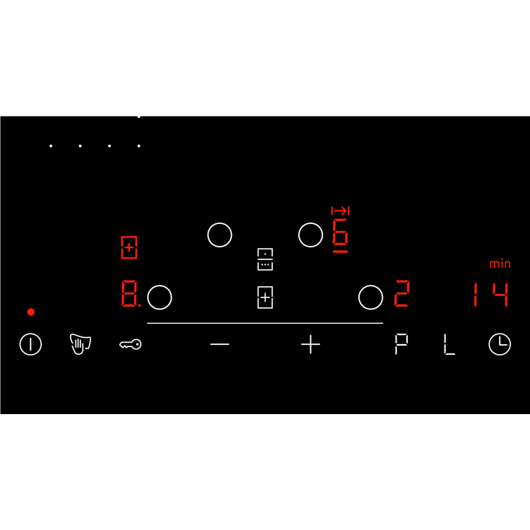 Refurbished Neff N70 T46FD53X2 60cm 4 Zone Induction Hob With TouchControl & CombiZone Black Glass