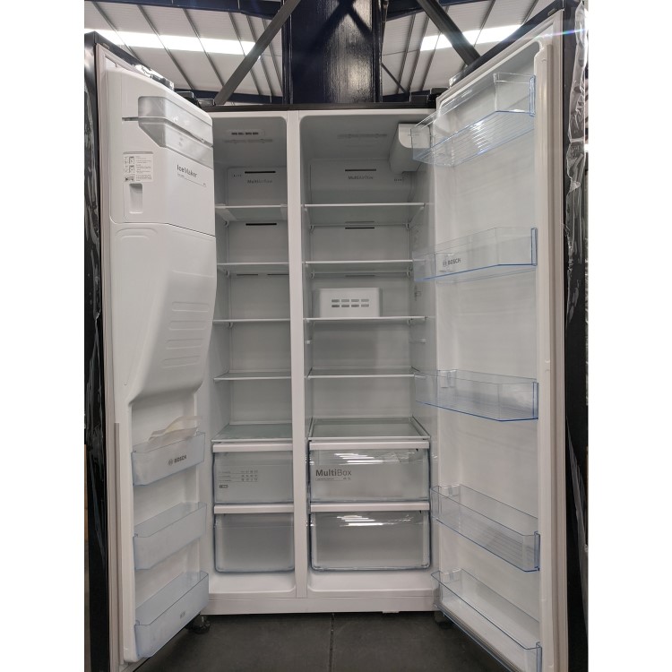 Refurbished Bosch Series 6 KAD93VBFPG Freestanding 533 Litre Frost Free American Fridge Freezer Black