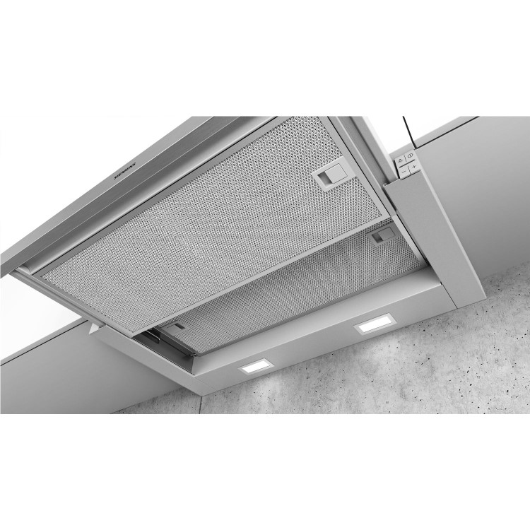 Refurbished Siemens iQ300 LI64MA531B 60cm Telescopic Canopy Cooker Hood Silver
