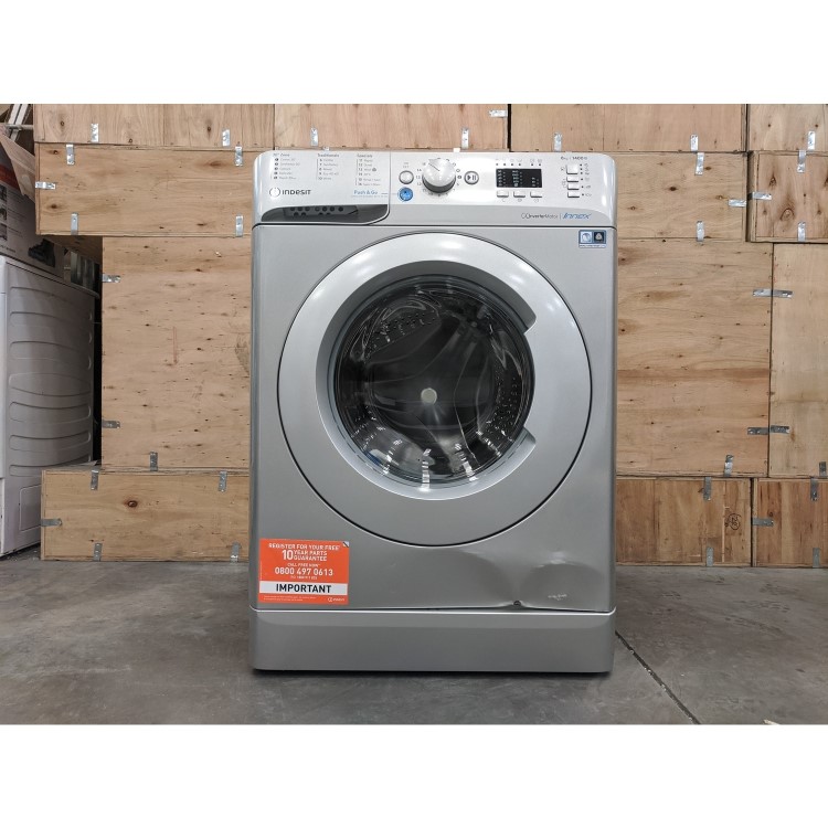 Refurbished Indesit BWA81485XSUKN Freestanding 8KG 1400 Spin Washing Machine