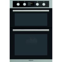 Refurbished Hotpoint Class 2 DD2844CIX 60cm Double Built In Electric Oven Stainless Steel