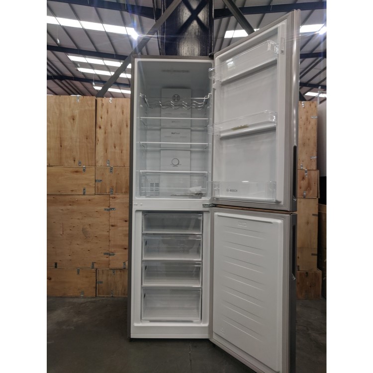 Refurbished Bosch KGN27NLFAG Freestanding 255 Litre 50/50 Fridge Freezer Stainless Steel