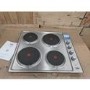 Refurbished Beko HIZE64101X 58cm 4 Zone Solid Plate Hob Stainless Steel